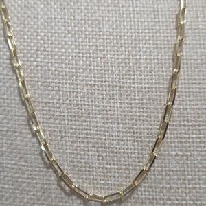 Elegant Gold Filled Paperclip Necklace